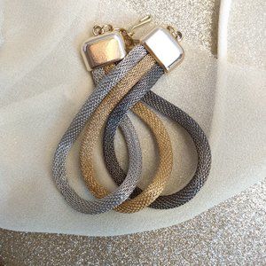 Napier Tri-Strand Metallic Bracelet